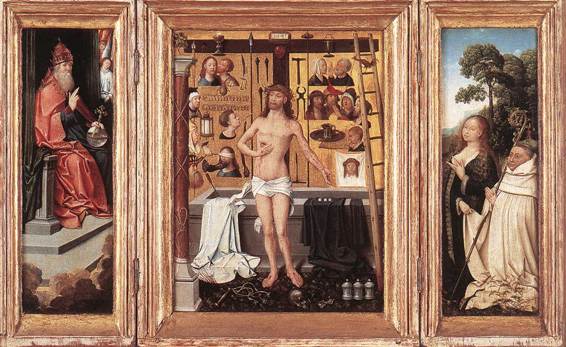 WEYDEN, Goossen van der Triptych of Abbot Antonius Tsgrooten